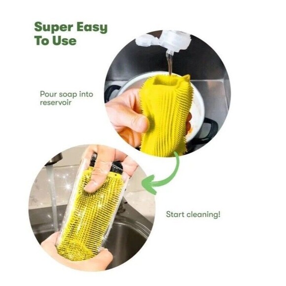 EverScrub All Purpose Silicone Sponges 2 Pack Easy To Clean Sponge, New In Box - Picture 5 of 9